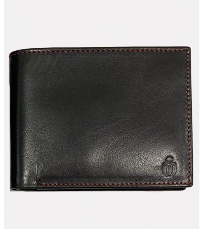 HKUST Slim Handcrafted Genuine Leather Bifold Wallet